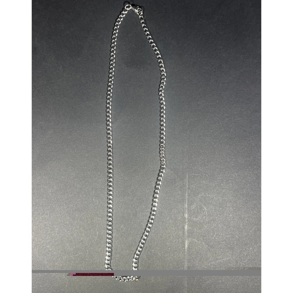 Stainless Steel Cuban Link Chain 24 Inch New 1/4" Or About‎ 6mm Wide
